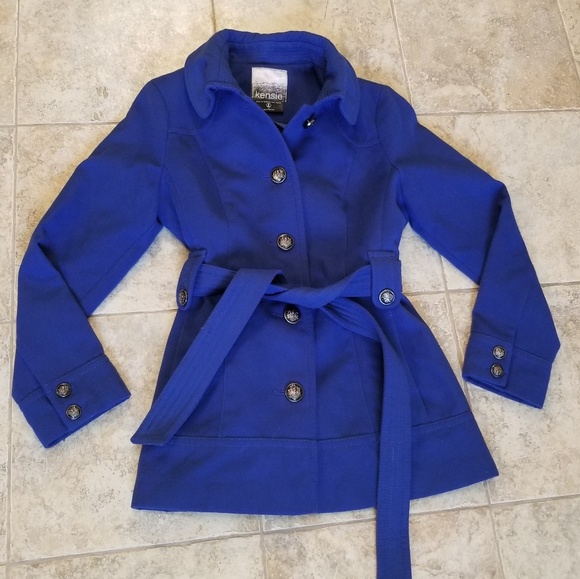 Kensie Jackets & Blazers - Kensie Good Condition Blue Button Down Coat